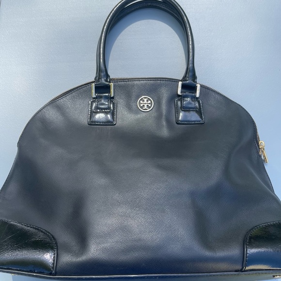 Tory Burch Black Leather Dome Women's Bag - Picture 1 of 15
